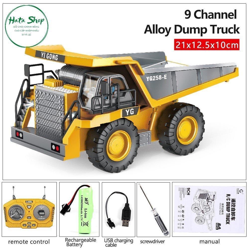 Xe Ben Kim Loại Điều Khiển Từ Xa 9 Kênh BC1047 ( Alloy Dump Truck )