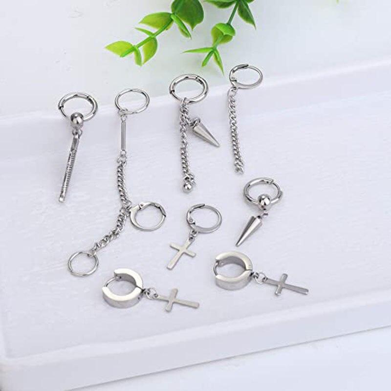 Đôi Bông Tai Nam NữThép Không Gỉ