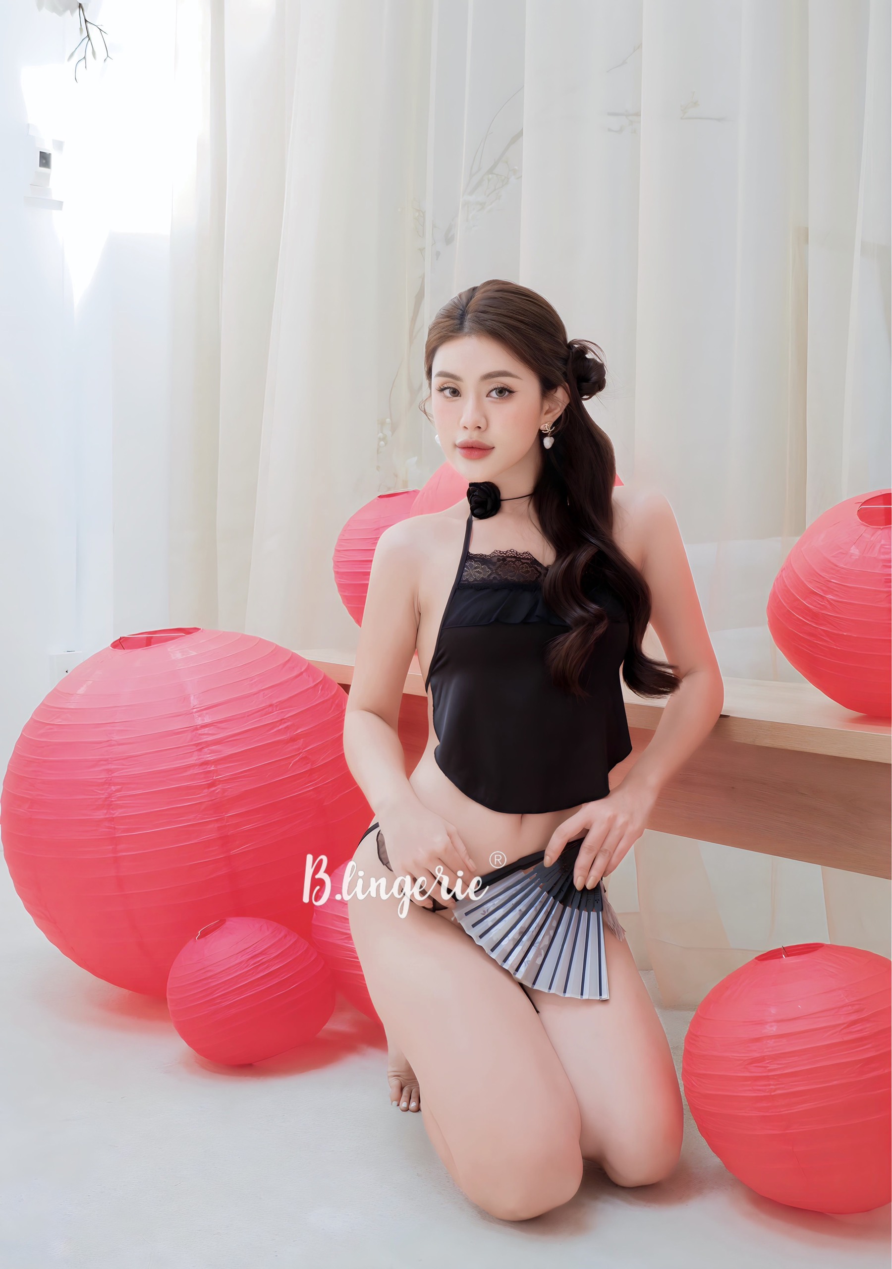 Bộ Đồ Ngủ Cosplay Yếm Gợi Cảm (Không Kèm Áo Choàng) - B.Lingerie