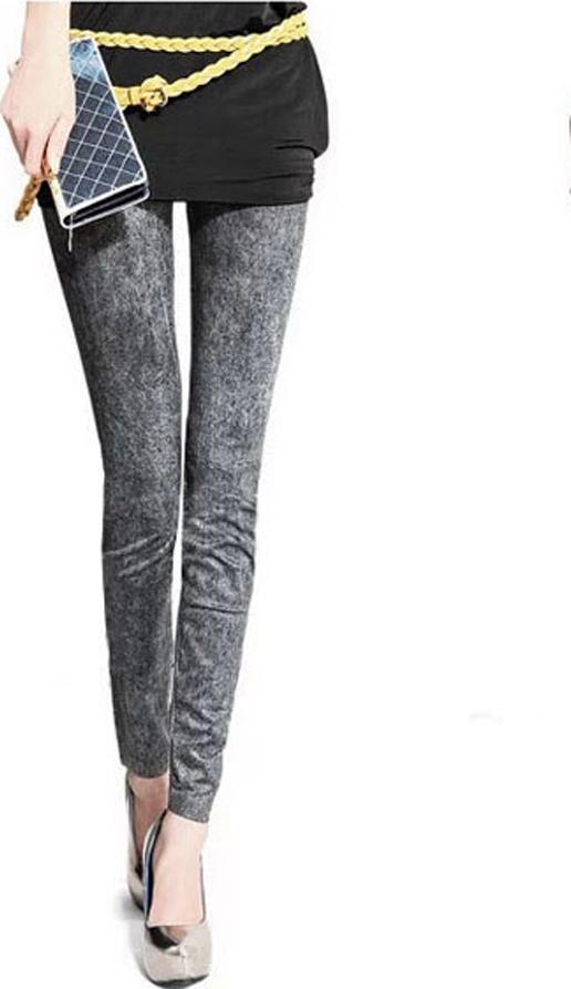 Quần legging giả jean nữ hoa tuyết MS275