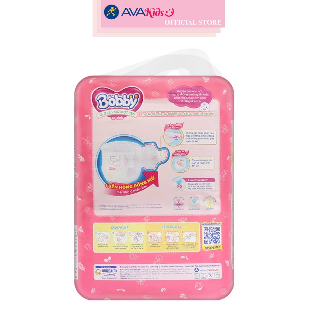 Tã quần mở một bên Bobby size S-m 62 miếng (6 - 10 kg)