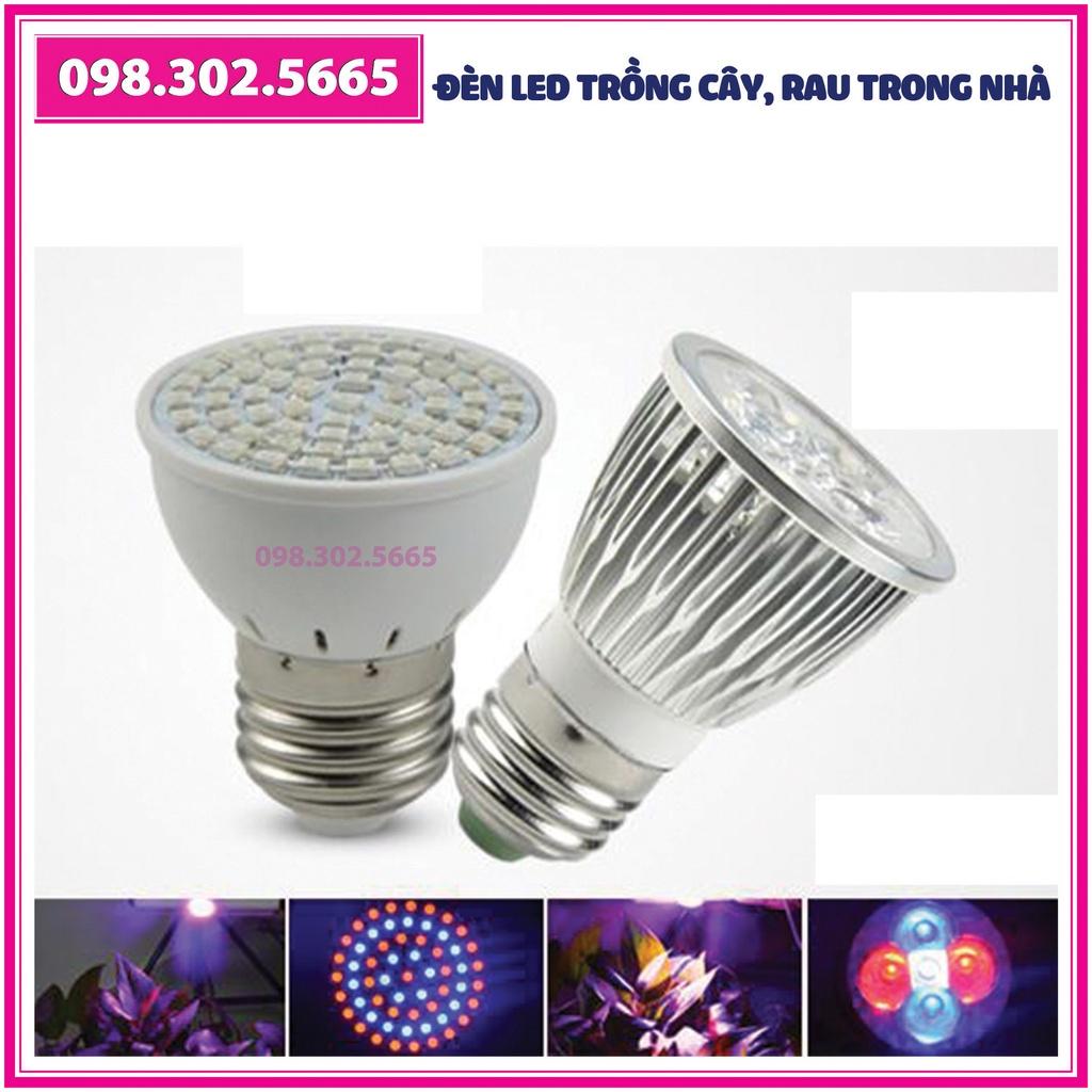 Đèn Led Kích Thích Tăng Trưởng Cho Cây Trồng E27, 28W - LED Grow Light - Tản Nhiệt Nhôm