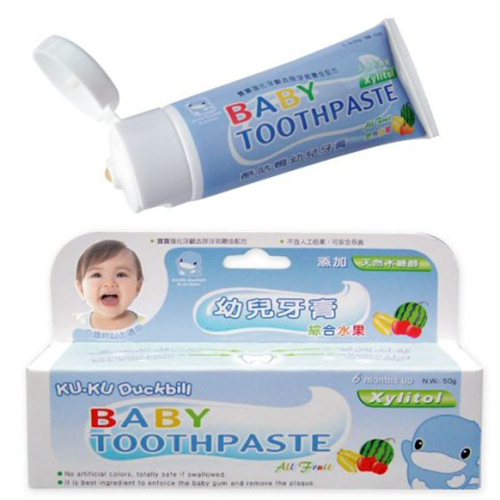 Kem Đánh Răng Cho Bé Ku.Ku Duckbill - Từ 06 Tháng Tuổi - Hương Trái Cây