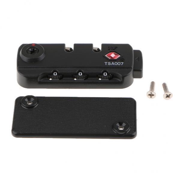 2xTSA 007 Secure Luggage 3 Digit Combination Padlock Suitcase Bag Code Lock T2