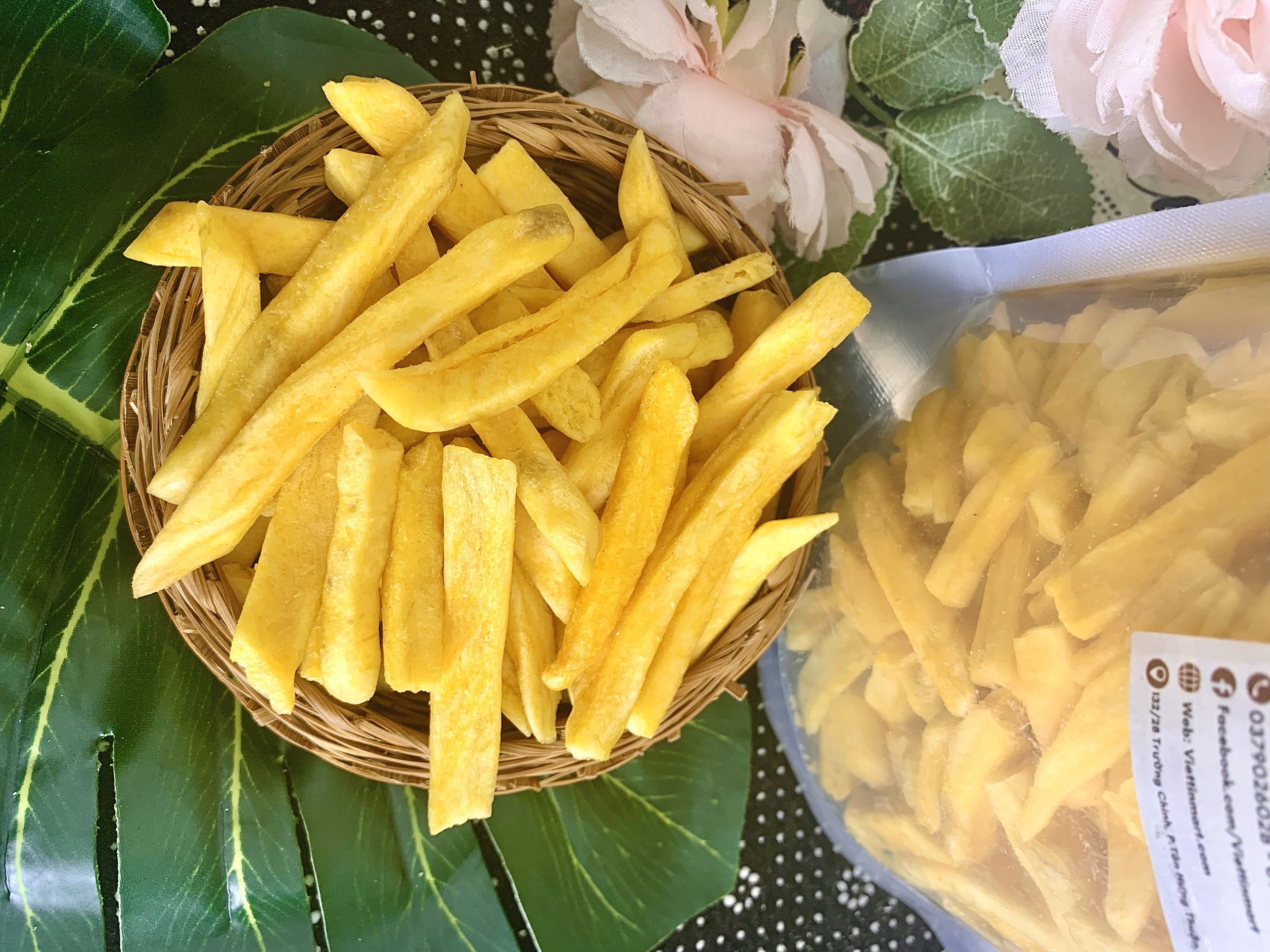 Khoai Lang Vàng Que Sấy Giòn Không Đường VietTin Mart 500g