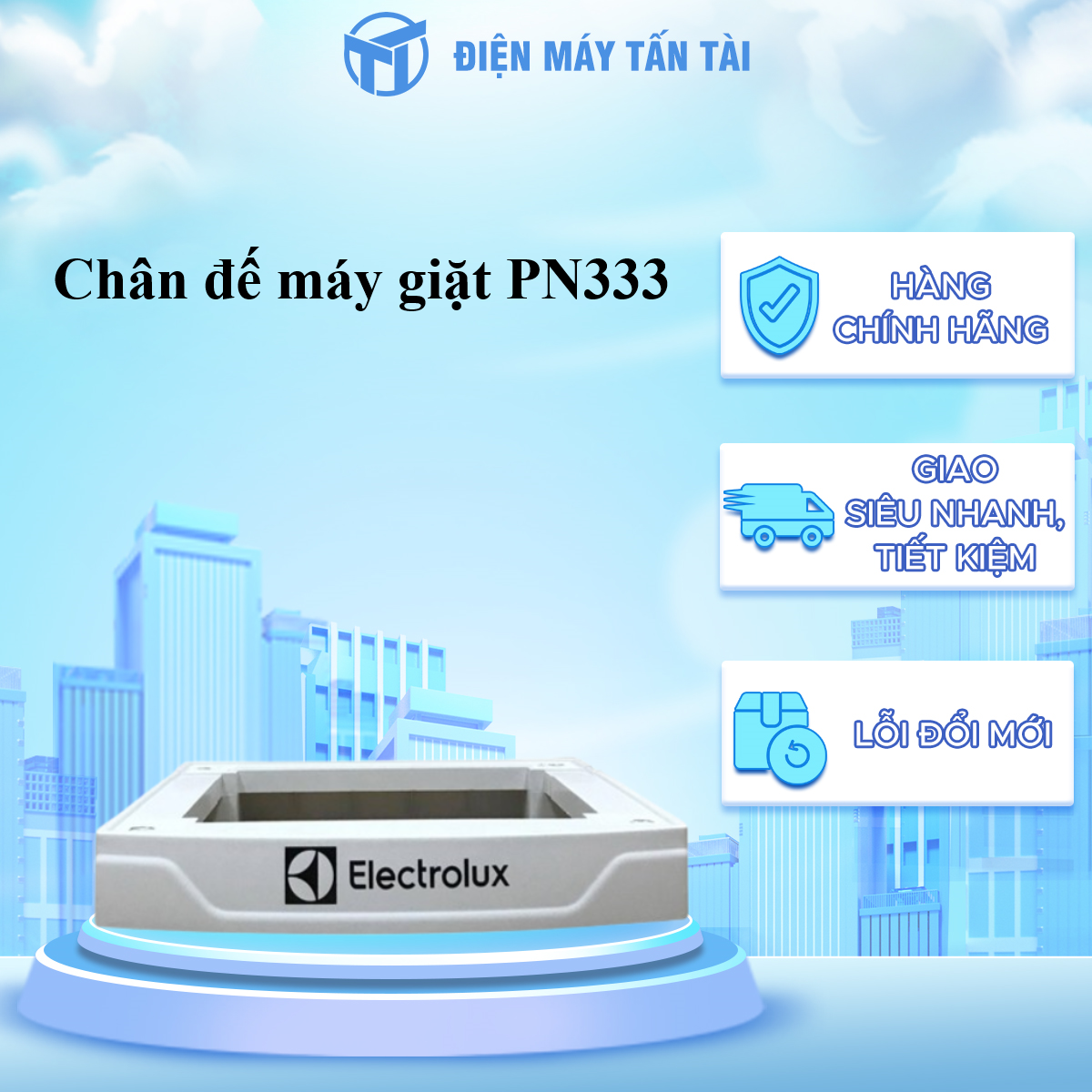 Chân đế máy giặt Electrolux PN333 - HÀNG CHÍNH HÃNG - GIAO TOÀN QUỐC