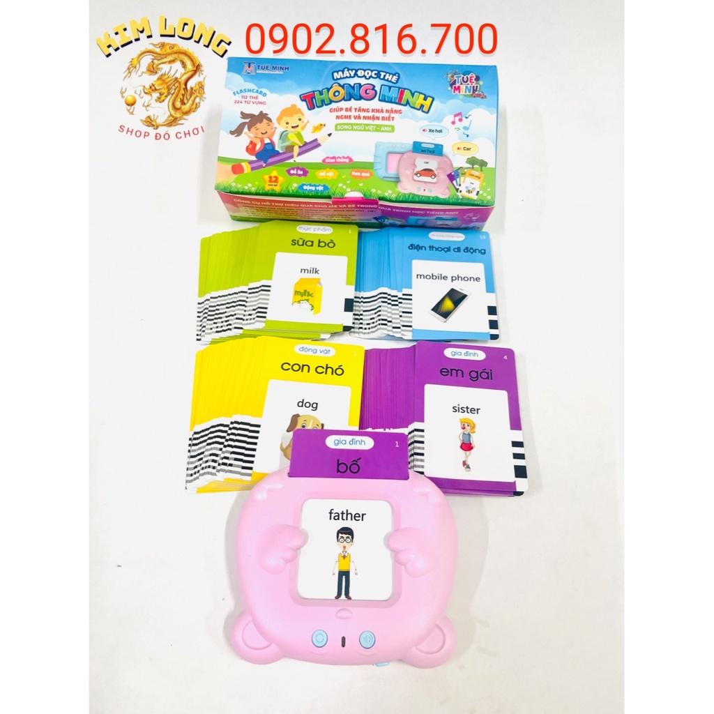 Máy đọc thẻ từ vựng song ngữ Anh - Việt Flashcard thế hệ mới - Đồ chơi giáo dục cho bé