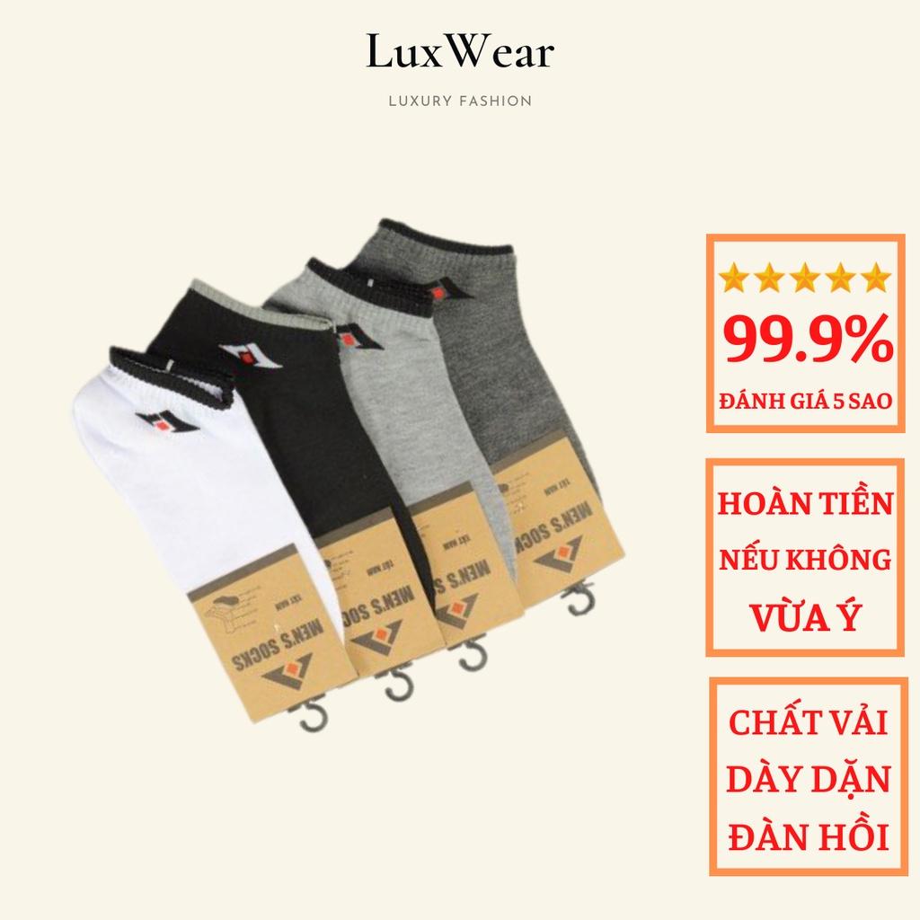 Combo 3 Đôi Tất Vớ Cổ Ngắn Nam Cao Cấp , Chất Liệu Cotton, Khử Mùi, Bền Đẹp