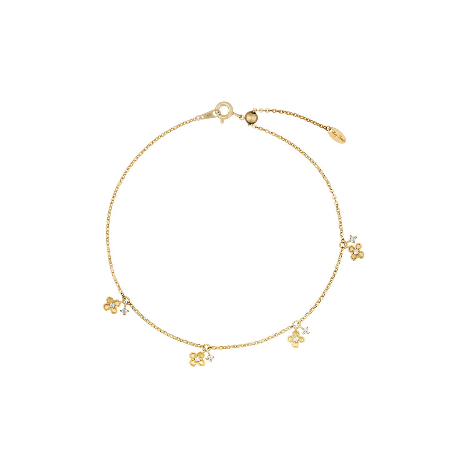 Lắc chân vàng 14k LCLF93 Huy Thanh Jewelry