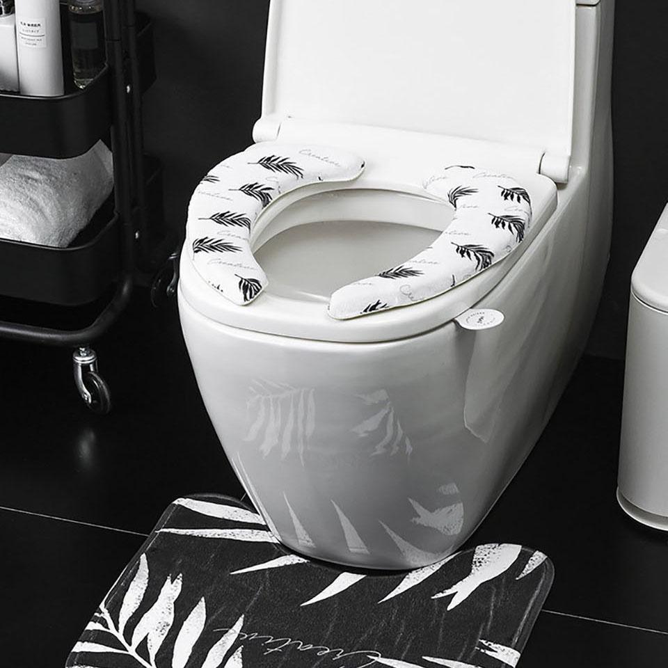 Set 2 vỏ bọc nắp bồn cầu chống bẩn tiện dụng cho nhà tắm