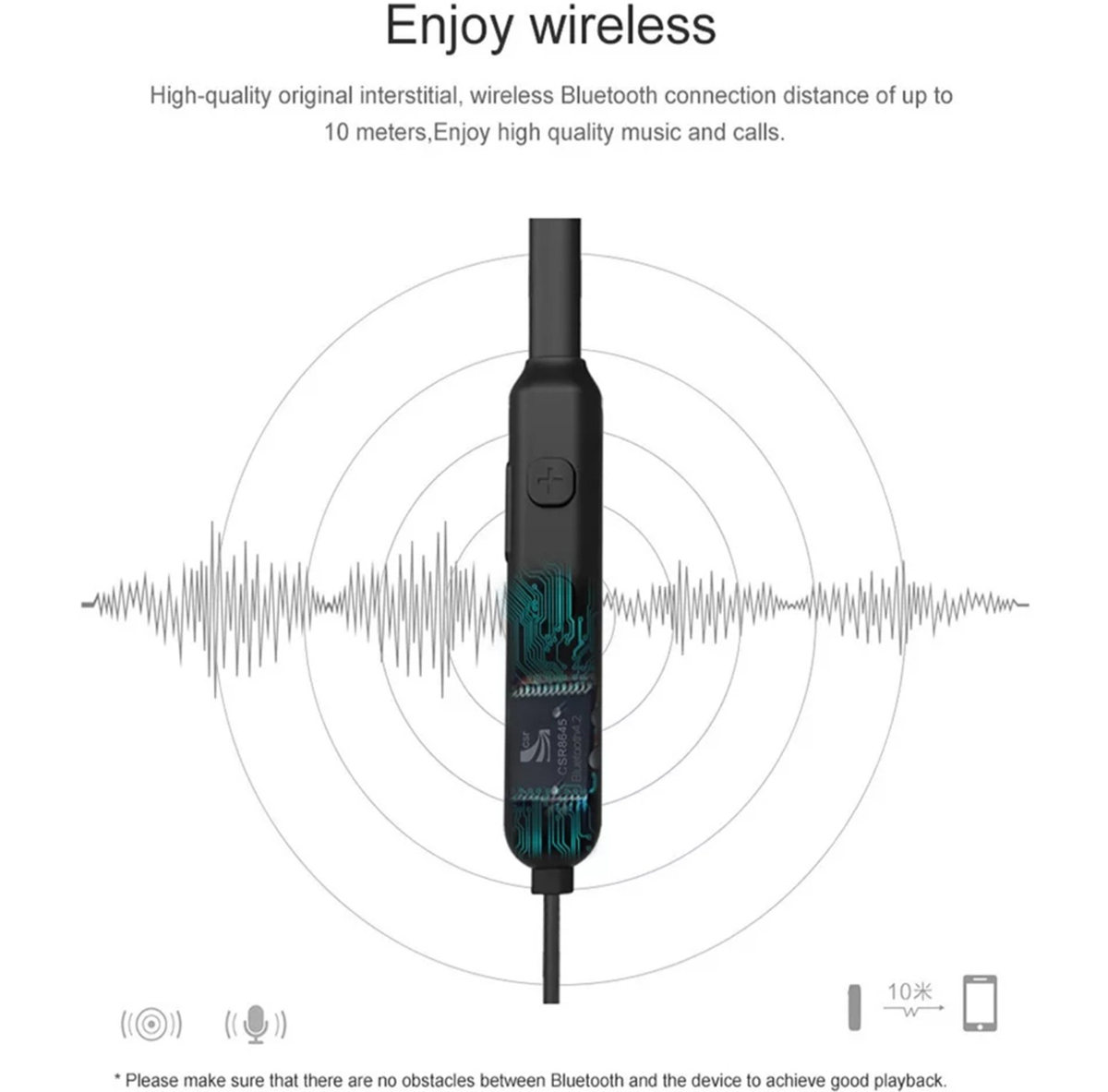 Cáp Bluetooth QKZ chân 2 PIn 0.75mm chip Qualcomm cho QKZ VK1 VK2 VK6 KZ ED12 ES4 ZST ZSR ZS5 ZS6.....- Hàng chính hãng