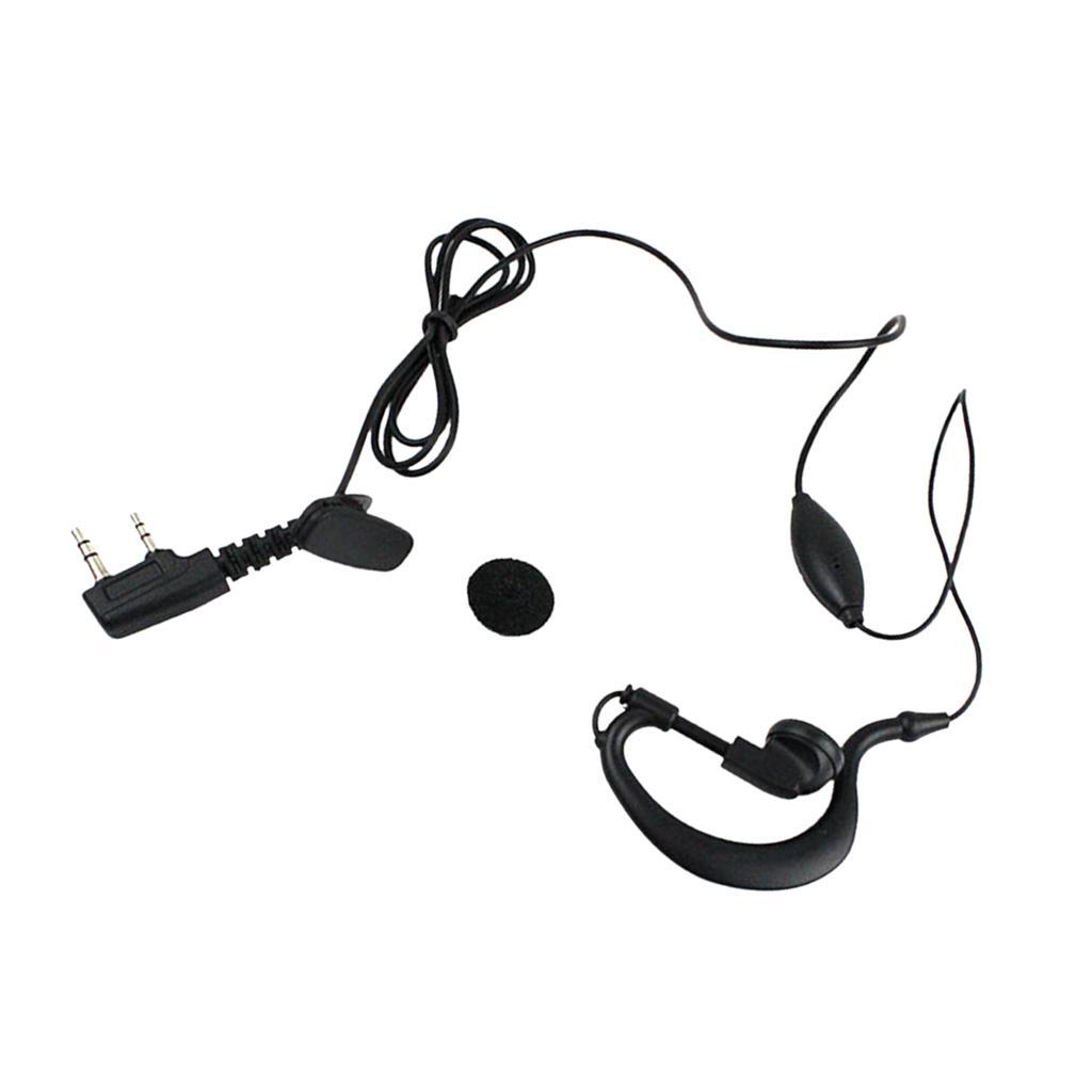 2Pin K Type Earphone with Mic Walkie Talkie Headphones + Battery Case