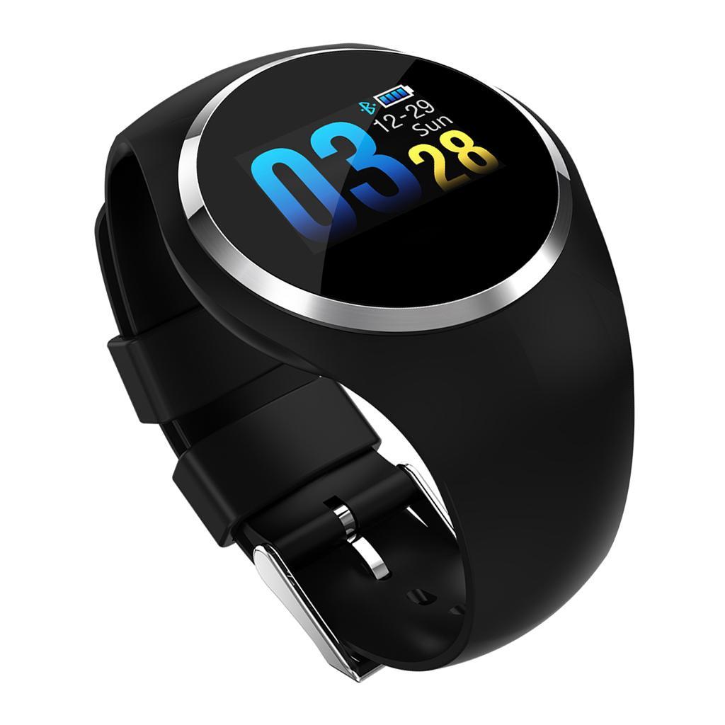 Smart Watch Fitness Tracker Bracelet Heart Rate Monitor Wristband IP67 Black