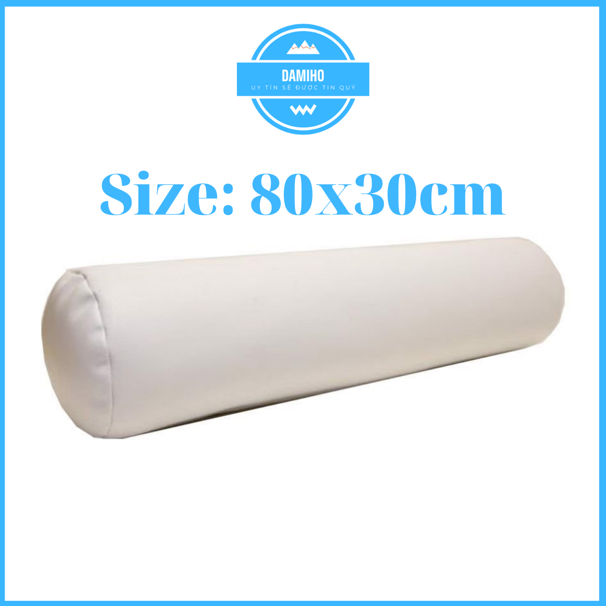 Ruột gối ôm ép hơi dài kích thước 80x30cm, 100% gòn đàn hồi cao cấp - DAMIHO - gối ôm hơi