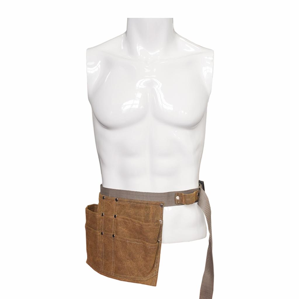 Waterproof Canvas Waist Tool Apron with Pockets for Gardening Carpenter