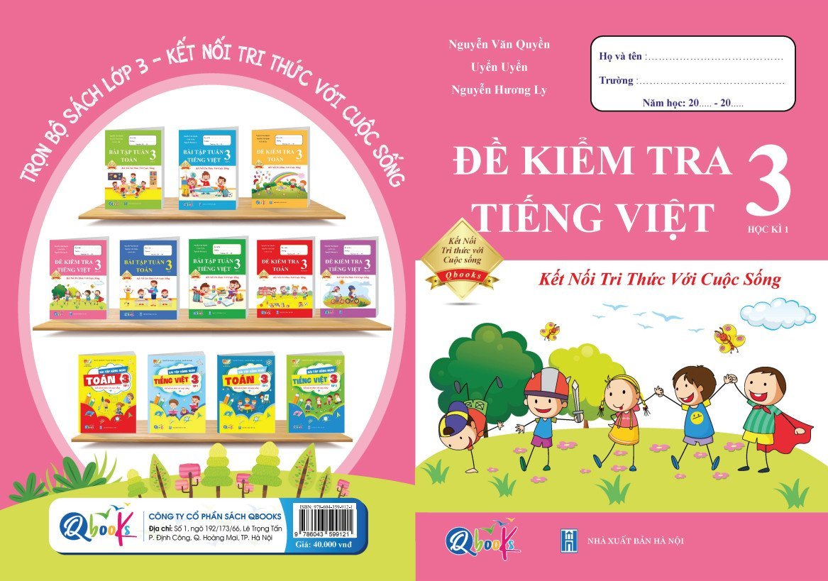 Sách - Combo Đề Kiểm Tra Toán - Tiếng Việt Lớp 3 - Học Kì 1 - Kết Nối Tri Thức Với Cuộc Sống