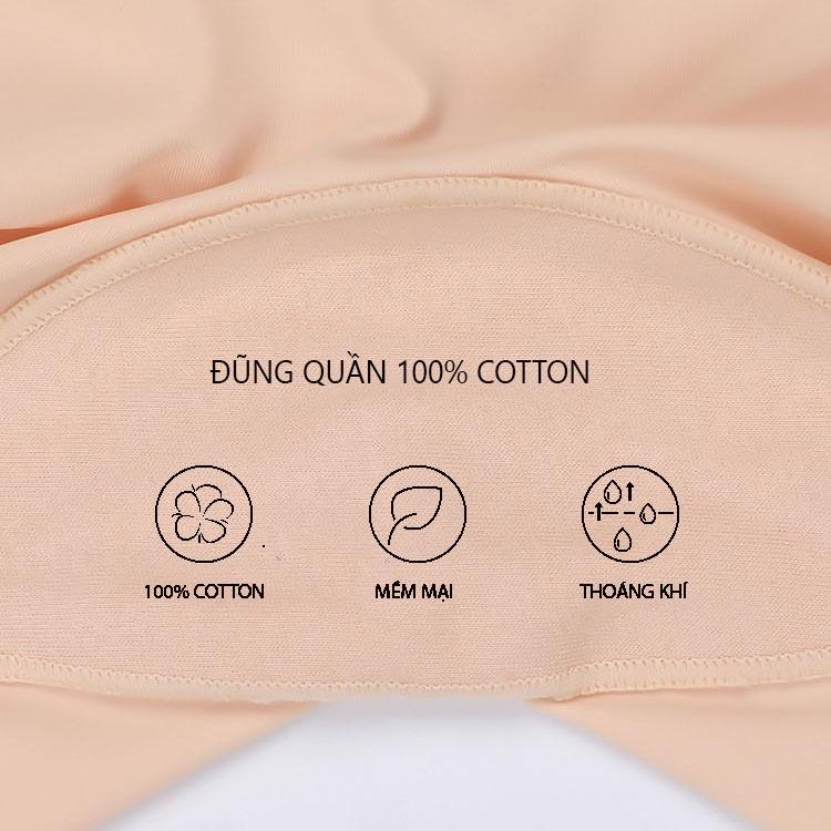 Quần Mặc Trong Váy Cạp Cao Dáng Dài Không Hằn Chống Lộ Viền Su Đúc Cao Cấp D500
