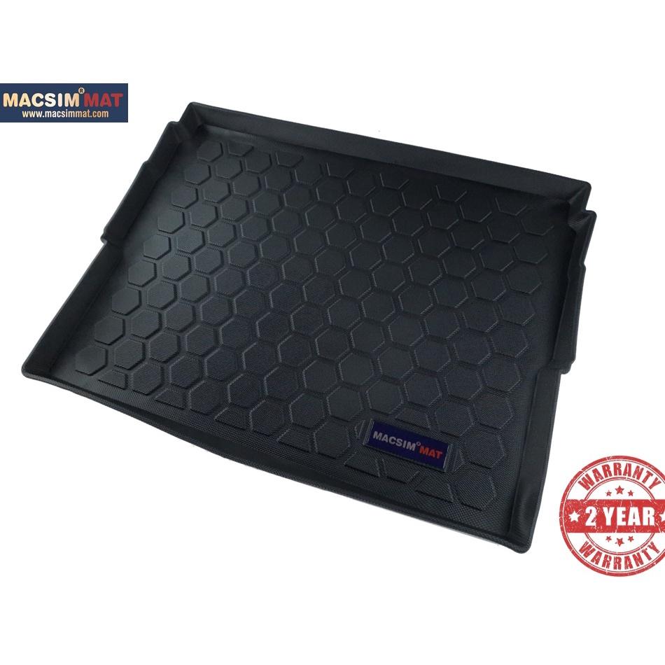 Thảm lót cốp xe ô tô Peugeot 3008 2013-2015 nhãn hiệu Macsim chất liệu TPV cao cấp màu đen