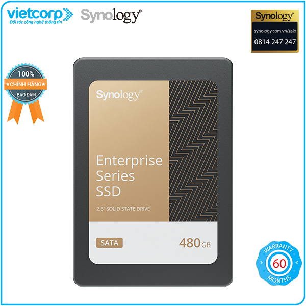 Ổ cứng SSD chuyên dụng cho NAS Synology SAT5210-480G - Hàng Chính Hãng