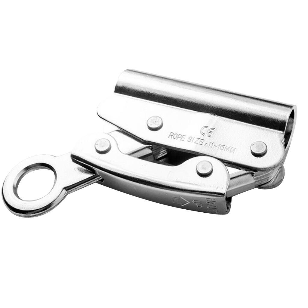 15KN Safety Outdoor Rock Climbing Caving Roof Tree Arborist   Rope Grab