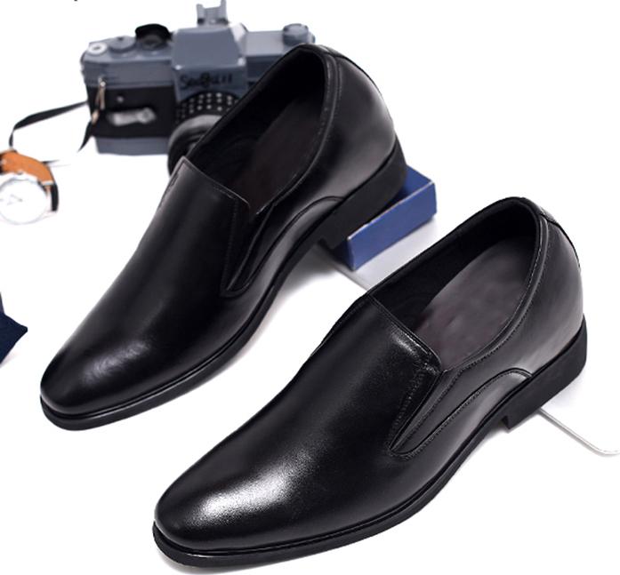 Giày tây công sở nam da thật tăng chiều cao 6cm A028M