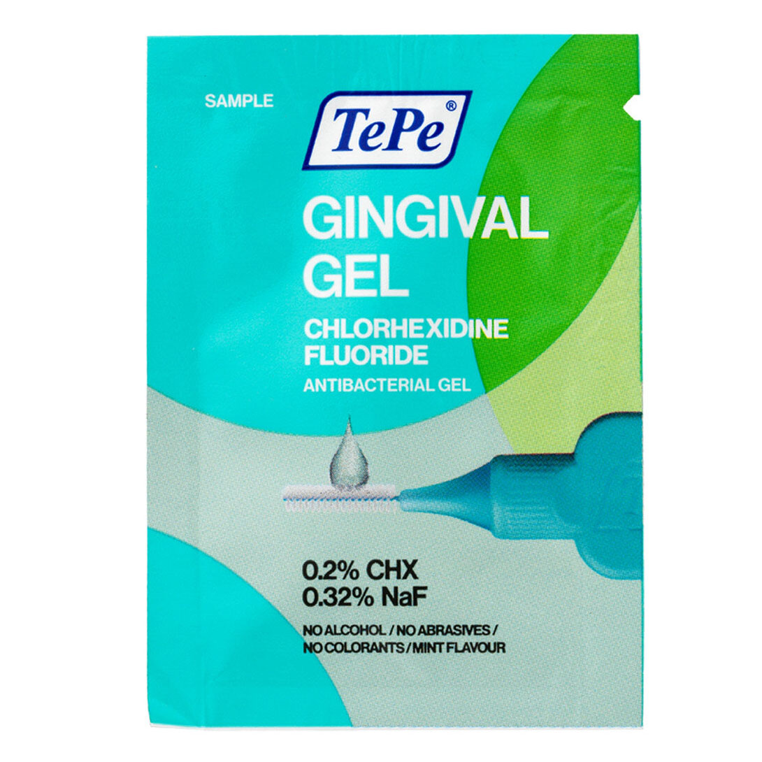 2 Gói Gel Fluor và Chlor đặt vùng nướu răng Tepe Gingival + 4 cây tăm kẽ răng Tepe Easypick