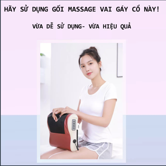 Gối massage đa năng cao cấp 16 bi hệ thống nhiệt hồng ngoại mát xa cổ vai gáy toàn thân công nghệ 6D giảm đau nhức hiệu quả mẫu mới 2023 được nhiều người tin dùng