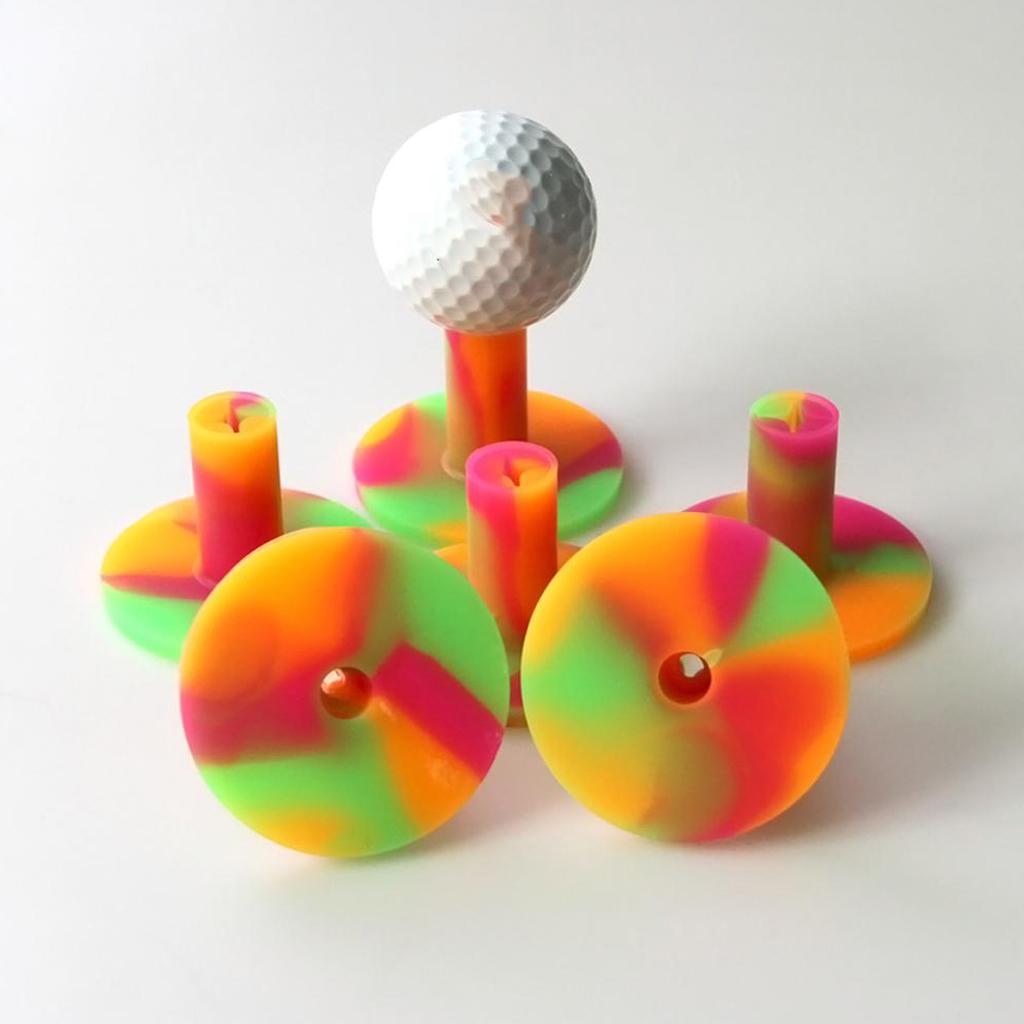 38mm Colorful Golf Tees Holder Tools For Indoor Outdoor Practice Players