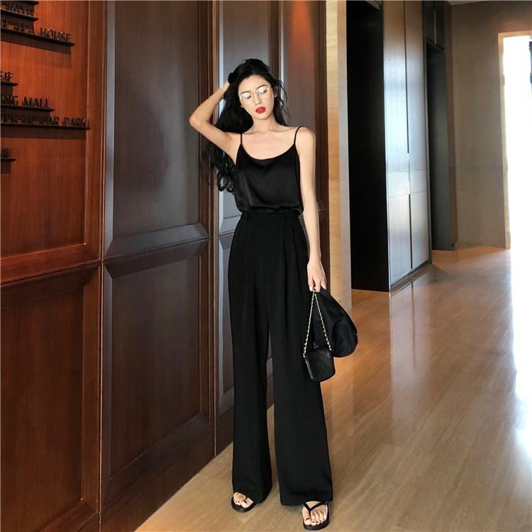 Quần Tây Ống Suông- Cạp Lệch Culottes Dài 100cm -Vải Tuyết Mưa Cao Cấp-Mềm Rũ Tôn Dáng.(Sale Ra Mắt Sản Phẩm).(M35)