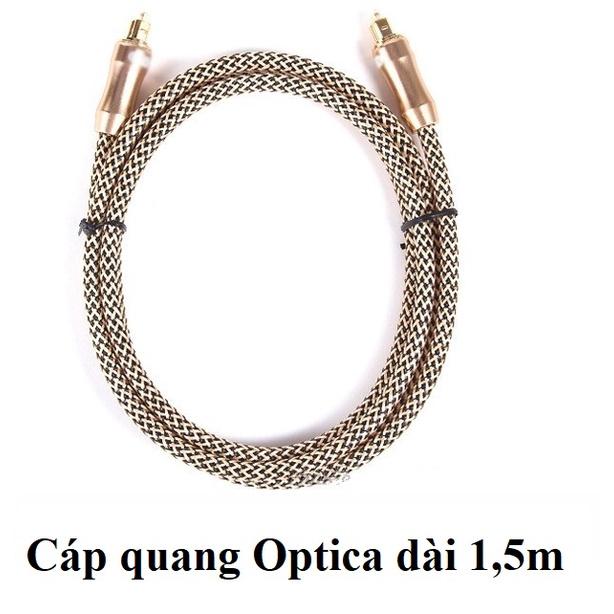 Dây cáp quang Audio mạ kim loại vàng độ dài tùy chọn 5m 3m 1.5m