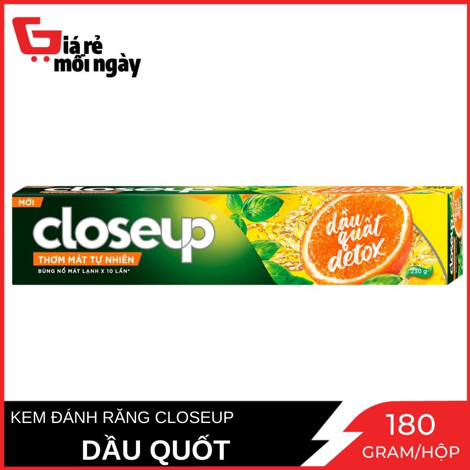 Kem Đánh Răng Closeup Dầu Quất Detox 180gr