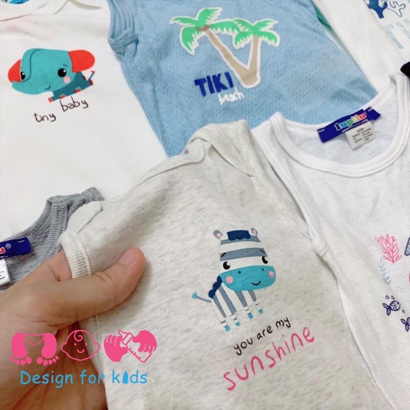 (Size 12-18m) (18-24m) Body chip BA LỖ sát nách vải mềm mát / vải thông hơi hàng xuất dư các hãng cho bé trai và bé gái