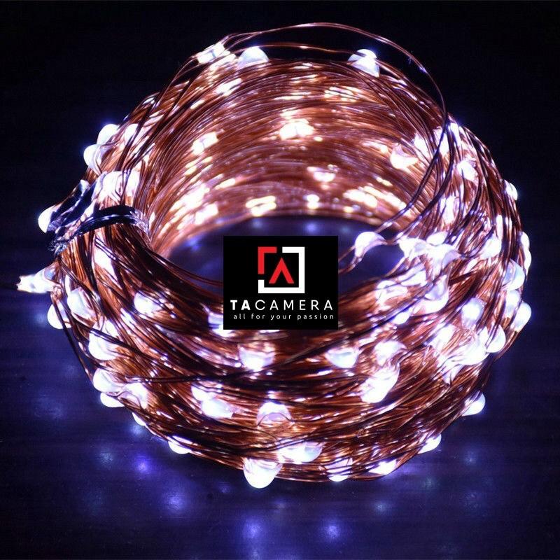 LED Fairy Lights - Đèn Đom Đóm - Size 20m 200 bóng - Nguồn DC 12V