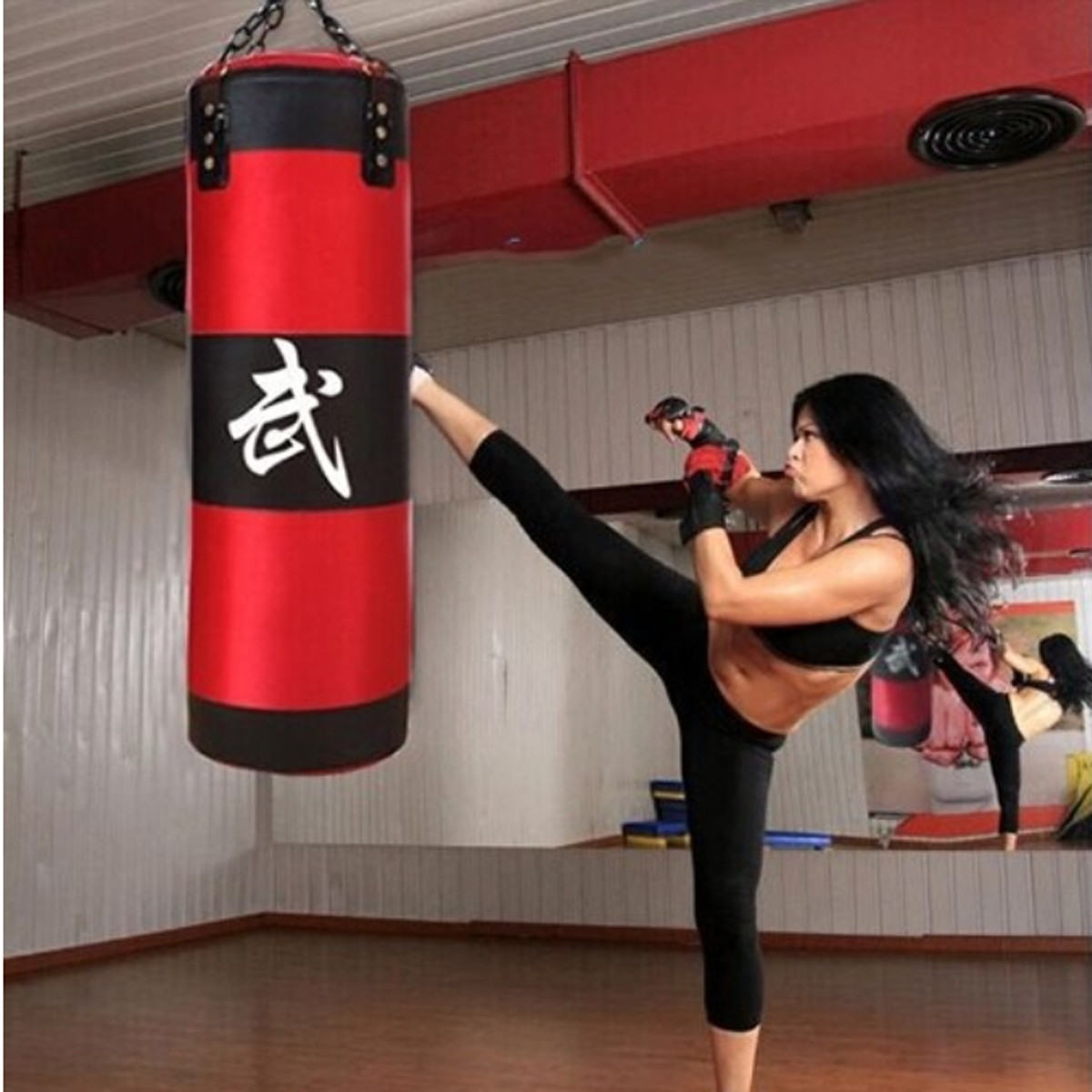 Vỏ Bao Cát Đấm Bốc 3 Lớp Cao Cấp – 8 Phụ kiện – Vỏ Bao Đấm Boxing Chính Hãng Amalife, Trụ Đấm Bốc Treo