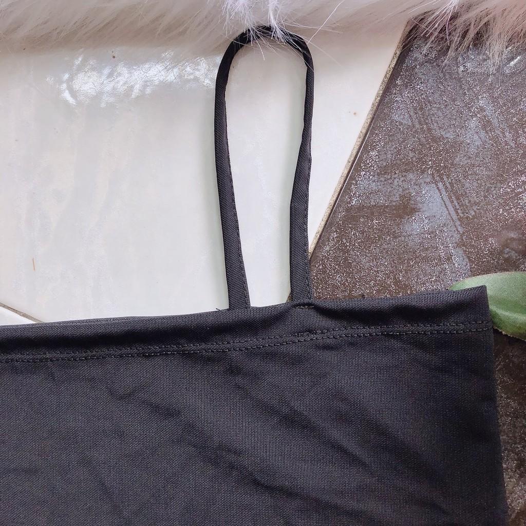 Áo hai dây sợi bún croptop ulzzang