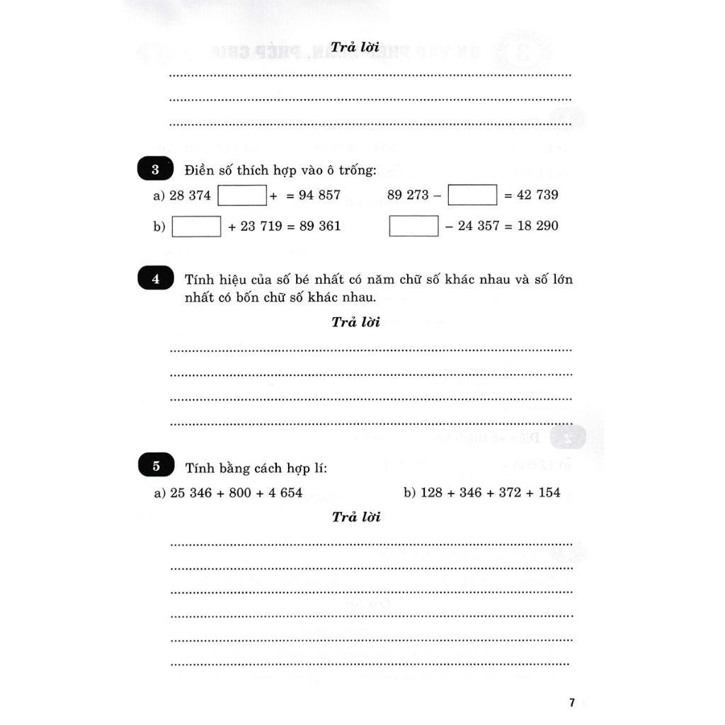Sách - Vở Bài Tập Nâng Cao Toán Lớp 4 - Tập 1 - Bám Sát SGK Chân Trời Sáng Tạo - Hồng Ân