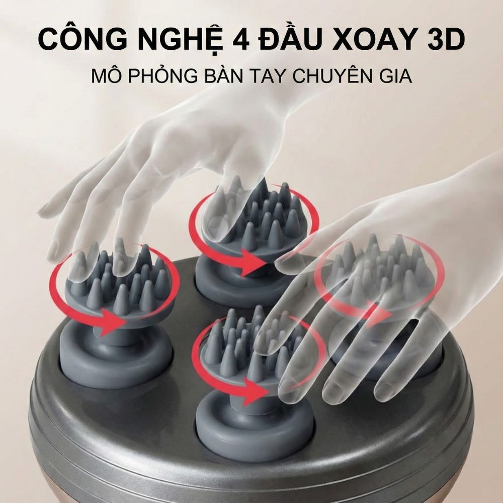 Máy Massage Đầu Không Dây Kachi MK399 - Hàng chính hãng