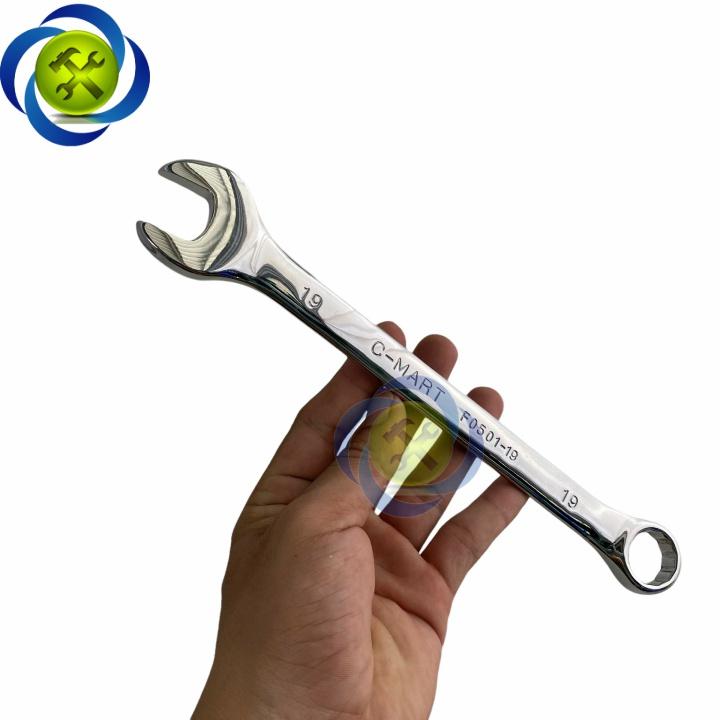 Cờ lê vòng miệng 19mm C-mart F0501-19 xi bóng