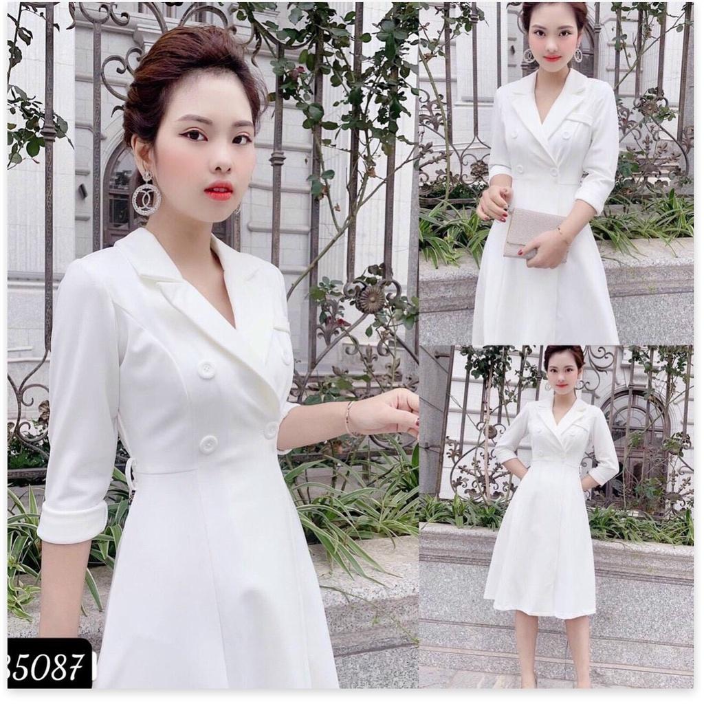 ĐẦM XOÈ TRẮNG VINTAGE SANG TRỌNG