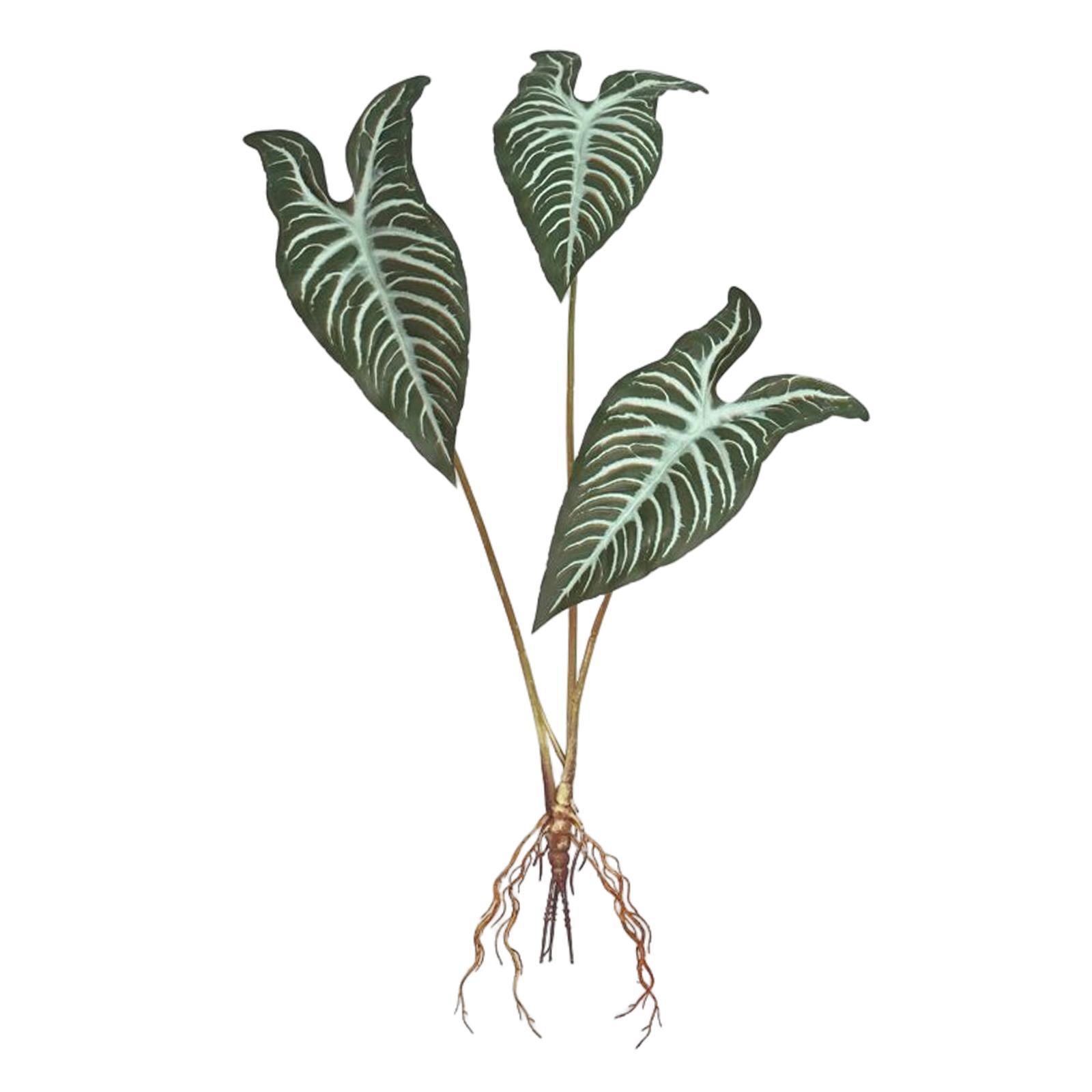 Artificial Plants Leaves Green Tropical Leaf for Kitchen Wedding