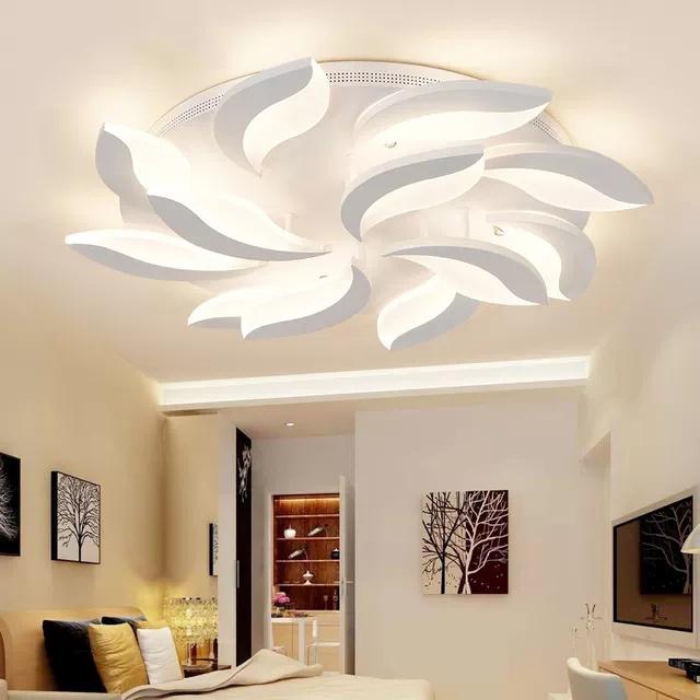 Đèn LED Mâm Ốp Trần MN052/12+15, Đèn Led Trang Trí Phòng Khách, Đèn ốp trần phòng ngủ - 3 Chế Độ Sáng