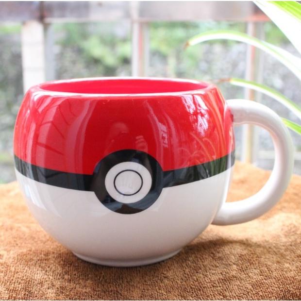 Cốc Gốm Hình Quả Bóng  Pokemon, Cốc Pha Sữa, Uống Nước Cho Bé, Quà Tặng Sinh Nhật Cho Các Bạn Nhỏ