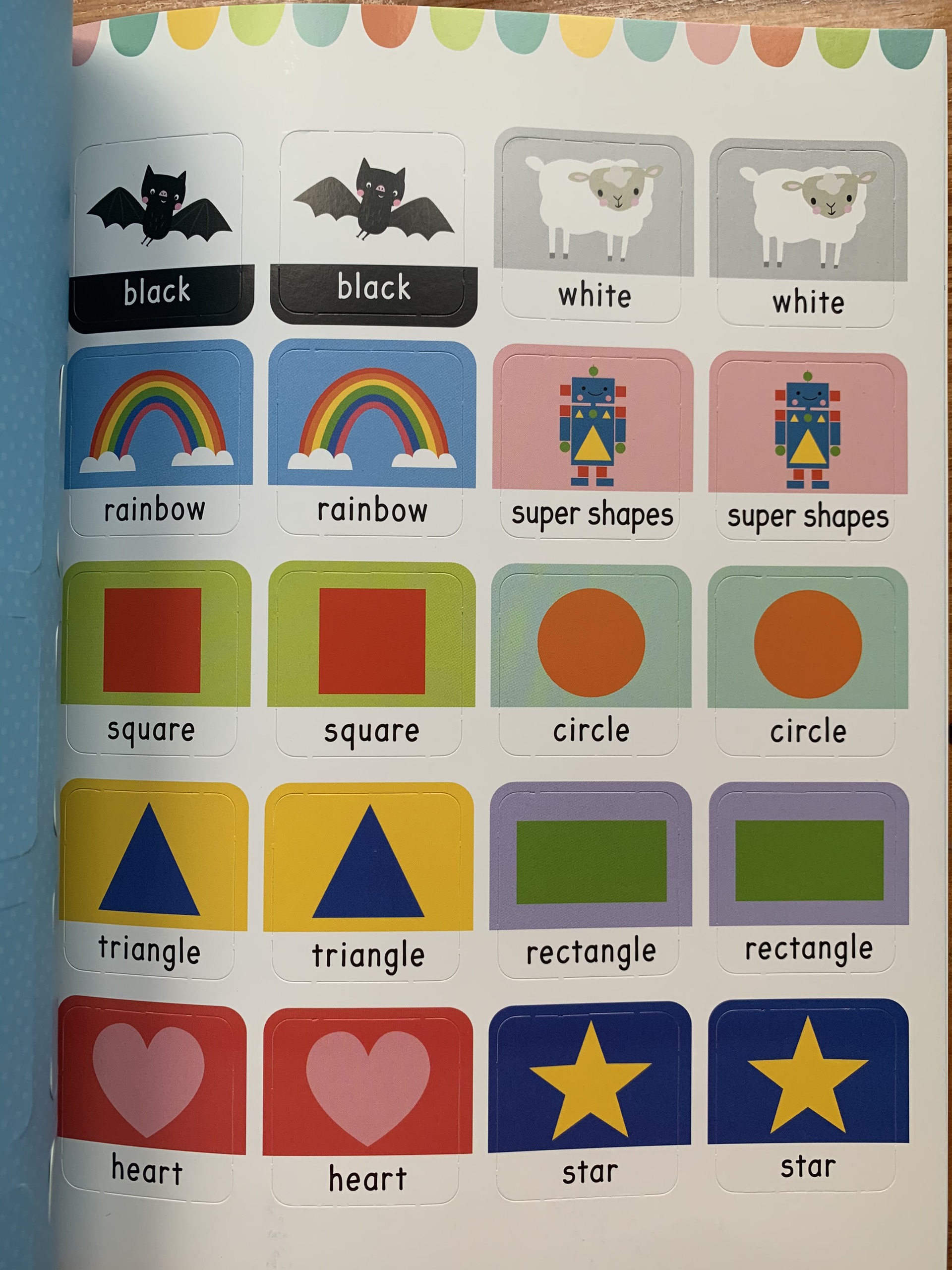Sách tương tác sticker – Màu sắc và hình dạng - Colours and shapes (Sticker activity book)