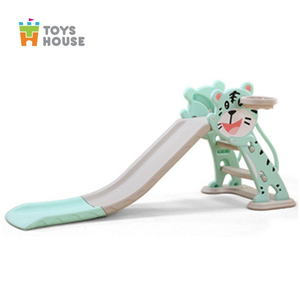 Cầu trượt kèm Khung bóng rổ cho bé Toys House WM19024, hàng chính hãng cao cấp