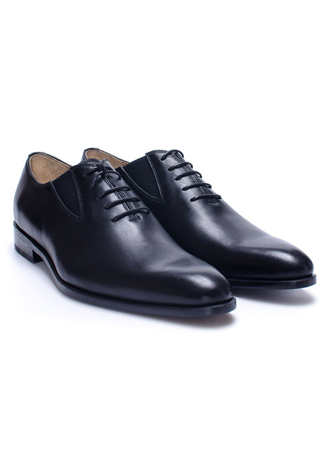 Giày Tây Da Nam Pierre Cardin Black Wholecut Oxford - PCMFWLA023