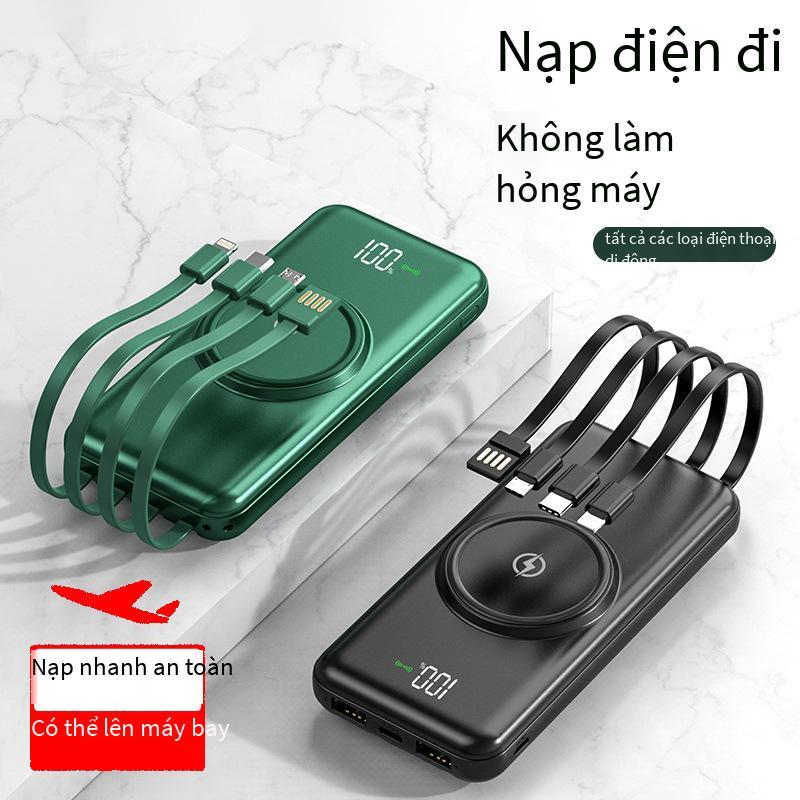 Kho báu dòng sạc khép kín theo phong cách mới nhất 20000 mAh màn hình kỹ thuật số gương di động sạc nhanh nguồn điện di động logo mẫu
