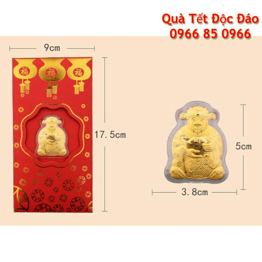 Combo 10 Bao Lì Xì Thần Tài Mạ Vàng May Mắn