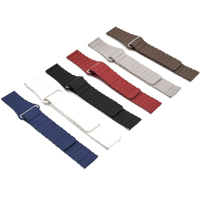 Dây đeo bằng da có nam châm dành cho đồng hồ thông minh Ticwatch Pro E2 S2 GTX