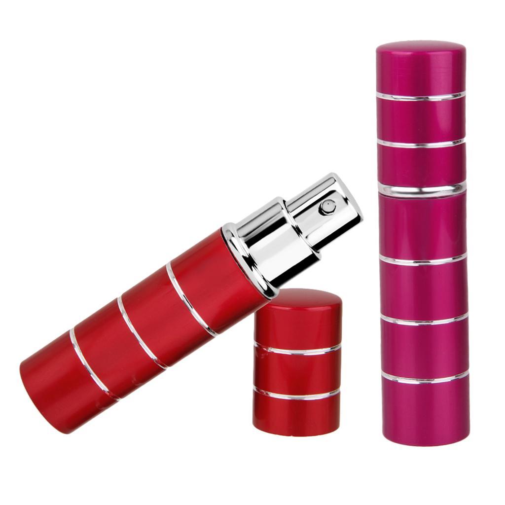 Pack of 2 10ml Reusable Travel Spray er Empty Mist Spray Perfume Bottle Vials for Storaging the Makeup Liquids