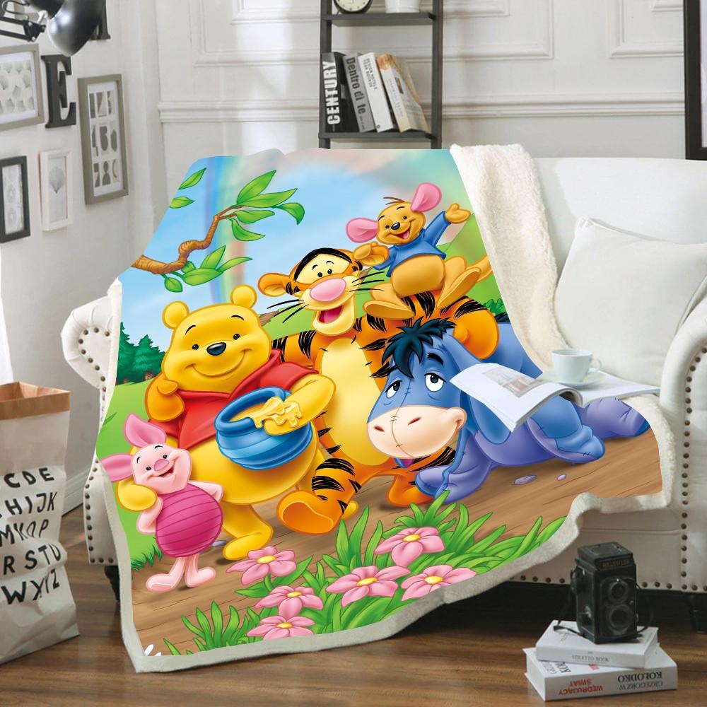 Disney Bộ Đồ Gấu Thú Cưng Hình Hổ Dumbo Bé Sang Trọng Chăn Ném Sofa Giường Bao Đôi Giường Cho Trẻ Em Bé Trai Bé Gái Trẻ Em quà Tặng